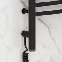 Полотенцесушитель электрический Сунержа Богема 3.0 прямая 1200х600 МЭМ левый Тёмный титан муар арт-15-5804-1260 — фото 2, Электрические полотенцесушители