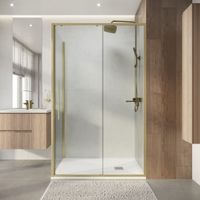 Товар: Душевое ограждение Niagara Nova NG-44-11ASG-A100SG-34 (110х100х195) прямоугольник,раздвижная,золото сатин,стекло прозрачное,2 места - фото 4 Душевое ограждение Niagara Nova NG-44-11ASG-A100SG-34 (110х100х195) прямоугольник,раздвижная,золото сатин,стекло прозрачное,2 места — фото 4, Прямоугольные душевые уголки