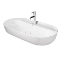 Раковина, Duravit, Luv, шгв 800*400*140, цвет-белый арт-03808000001 — фото 1, Раковины встраиваемые сверху