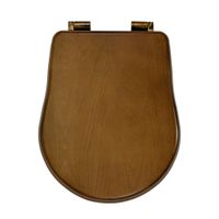 BELLA Крышка/сиденье унитазa Lux, с системой Microlift, цвет Noce /бронза арт-20675 — фото 1, Сиденья для унитаза