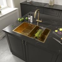 Товар: Кухонная мойка Reflexion Iseo RX2250GD брашированное золото - фото 193 Кухонная мойка Reflexion Iseo RX2250GD брашированное золото — фото 193, Кухонные мойки