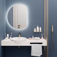 Зеркало с LED-подсветкой MOON (70*90) /AQUA DE MARCO Moon70/90 — фото 2, Зеркала в ванную комнату