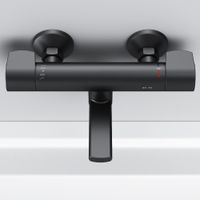 F85A50022 X-Joy, смеситель д/ванны/душа с термостатом, черный, шт — фото 4, Смеситель для ванны