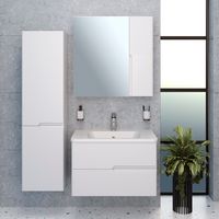 Шкаф-пенал подвесной PALERMO 40 /левый/ AQUA DE MARCO 3040CPAL/L — фото 5, Шкафы для ванной