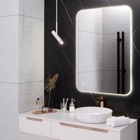 Зеркало с LED-подсветкой MILAN (70*100) /AQUA DE MARCO MIL70/100 — фото 4, Зеркала в ванную комнату