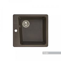 Мойка для кухни Парма 510x470x175 мм, квадратная, кофе 1A713032PM280 — фото 1, Кухонные мойки