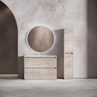 Тумба под раковину SANCOS Libra Floor напольная, 1190х450х840, c двумя ящиками оснащенными доводчиками, дуб галифакс натуральный, арт. арт-LB120F-1EG — фото 2, Тумбы под раковину