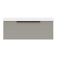 Тумба под раковину подвесная La Fenice SIMPLA FNC-01-SIM-C-100, бежевая — фото 1, Тумбы под раковину