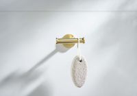 AQ4202BG ОБЕРОН крючок двойной, шлиф. золото — фото 5, Крючки для полотенец