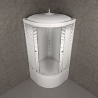 ДК Полосы 90*90 Б (9 мест+сифон D50) арт-Щ0000061836 — фото 3, Душевые кабины