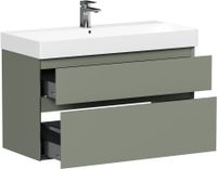 Тумба под раковину Allen Brau Infinity 100 олива матовый арт-1.210027.CGM — фото 4, Тумбы под раковину