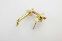 Товар: AQ1313BG ЕВРОПА смеситель для раковины настенный 2 отв. (внешняя и скрытая часть), шлиф. золото - фото 10 AQ1313BG ЕВРОПА смеситель для раковины настенный 2 отв. (внешняя и скрытая часть), шлиф. золото — фото 10, Смесители для раковины