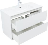 Товар: Тумба с раковиной Aquanet Милан 100 цв. белый глянец 00340155 - фото 6 Тумба с раковиной Aquanet Милан 100 цв. белый глянец 00340155 — фото 6, Тумбы с раковиной