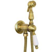 OXFORD Гигиенический душ.набор, см-ль моноком.встр.с держателем/лейка/шланг латунь, бронза 30530 — фото 2, Гигиенические души