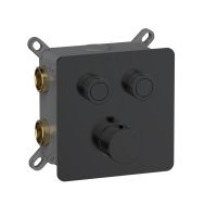 Товар: Смеситель с термостатом встраиваемый на 2 потребителя комплект с монтажной частью AQM8811MB - фото 1 Смеситель с термостатом встраиваемый на 2 потребителя комплект с монтажной частью AQM8811MB — фото 1, Смеситель для душа