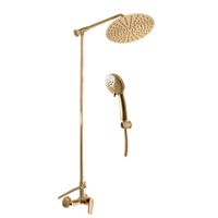 COLORADO - смеситель для душа, душевой комплект, головной душ, ЦВЕТ ЗОЛОТО арт-CO182.5/4Z — фото 1, Душевые стойки