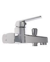 OneLife смеситель для ванны/душа однорычажный полимерный, хром арт-P02-100cr — фото 2, Смеситель для ванны