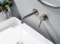 Товар: ЕВРОПА смеситель для раковины настенный 2 отв. (внешняя и скрытая часть), оружейная сталь арт-AQ1313BGM - фото 7 ЕВРОПА смеситель для раковины настенный 2 отв. (внешняя и скрытая часть), оружейная сталь арт-AQ1313BGM — фото 7, Смесители для раковины