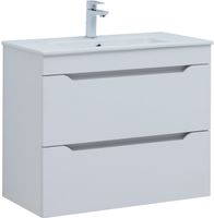 Товар: Тумба с раковиной Aquanet Практика 80 2 ящ. цв.белый матовый 00335760 - фото 5 Тумба с раковиной Aquanet Практика 80 2 ящ. цв.белый матовый 00335760 — фото 5, Тумбы с раковиной