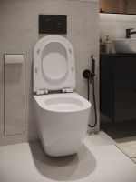 Agger Унитаз подвесной безободковый TORNADO, сиденье с микролифтом арт-AT09150L — фото 3, Подвесные унитазы