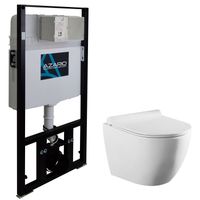 Сет AZARIO инсталляция + унитаз GENO с быстросъемным сиденьем микролифт арт-AZ-8010-1000+AZ-2196D — фото 7, Комплекты унитаз + инсталляция