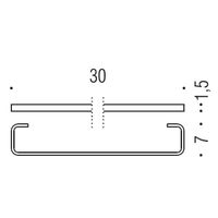Полотенцедержатель COLOMBO DESIGN TIME W4209 широкий цвет хром — фото 2, Полотенцедержатели