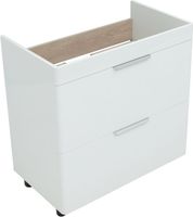 Тумба с раковиной Aquanet Ирис new 80 напольная 2 ящ. цв.белый глянец 00312429 — фото 12, Тумбы с раковиной