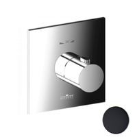 Смеситель для душа встраиваемый с термостатом Webert Elio EL972101560, черный — фото 1, Смеситель для душа