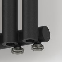 Отопительный радиатор Сунержа Эстет-0 EU50 правый 500х180 4 секции Тёмный титан муар арт-15-0321-5004 — фото 1, Радиаторы отопления