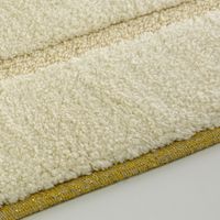 Коврик д/ванной комнаты 60х120 см., вышивка логотип MIGLIORE, кремовый, окантовка золото арт-31918 — фото 3, Коврики для ванной комнаты