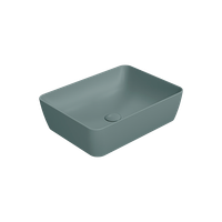 раковина накладная NUBES 50x38 без перелива агава матовый арт-903704 — фото 2, Раковины накладные