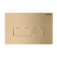 Клавиша смыва Grossman Pragma 700.K31.03.310.310 золото матовый,1 место — фото 1, Кнопки смыва