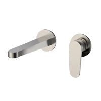 Novara Смеситель для раковины настенный на 2отв., цвет никель шлифованный арт-AQM6915BN — фото 1, Смесители для раковины