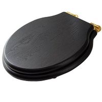 Сиденье с крышкой GLOBO PAESTUM с микролифтом цвет черный PS24RN — фото 1, Сиденья для унитаза