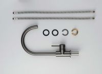 AQ1382BGM ЕВРОПА смеситель для кухни, оружейная сталь — фото 7, Смесители для кухни