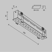 Встраиваемый светильник Technical DL065-20W3-6K-W — фото 8, Точечные светильники