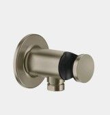 Шланговое подсоединение, Gessi, Inciso, держатель-есть, стандарт подвода воды-1/2", цвет-Finox Brushed Nickel арт-58161.149 — фото 1, Шланговые подключения