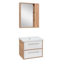 Зеркальный шкаф MELBOURNE 60 /универсальный/дуб/AQUA DE MARCO 1060WCMEL/V.2.0 — фото 6, Зеркальные шкафы в ванную