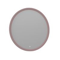 Зеркало ORKA Molino 90x90 c LED подсветкой, розовый матовый арт-3006250 — фото 5, Зеркала в ванную комнату