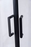 Душевое ограждение Niagara Nova NG-6813-08ВLACK (90х90х195) квадрат,черный,двери распашные,стекло прозрачное,1 место 681308111BLACK — фото 7, Квадратные душевые уголки
