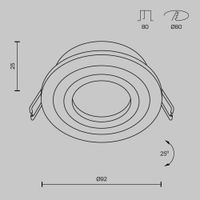 Товар: Встраиваемый светильник Technical DL023-2-01W - фото 8 Встраиваемый светильник Technical DL023-2-01W — фото 8, Точечные светильники