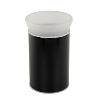 FORTIS Стакан настольный, матовое стекло/черный матовый арт-31761 — фото 1, Стаканы для зубных щеток