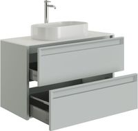 Тумба под раковину Allen Brau Fantasy 100 1.11003.PWM 2.0 папирус матовый — фото 7, Тумбы под раковину