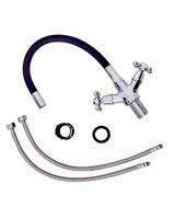 Товар: OneLife смеситель для кухни двухвентильный полимерный с гибким изливом, хром/черный арт-P03-007cr - фото 6 OneLife смеситель для кухни двухвентильный полимерный с гибким изливом, хром/черный арт-P03-007cr — фото 6, Смесители для кухни