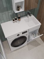 Товар: Orange Sistema STK-40TUW+RAR Тумба напольная с правой раковиной 100 см под стиральную машину, белый STK-40TUW+RAR - фото 9 Orange Sistema STK-40TUW+RAR Тумба напольная с правой раковиной 100 см под стиральную машину, белый STK-40TUW+RAR — фото 9, Тумбы под раковину