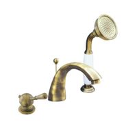 Смеситель Labe для ванной, на 3 отверстия, бронзовый, L469.5SSM — фото 1, Смеситель для ванны