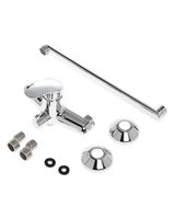 OneLife смеситель для ванны однорычажный полимерный универсальный, хром арт-P01-211cr — фото 4, Смеситель для ванны