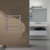 Полотенцесушитель водяной AZARIO FERRARA 500/500 4 секций, нижнее/диагональное подключение, 1/2", хром арт-AZ09155 — фото 3, Водяные полотенцесушители