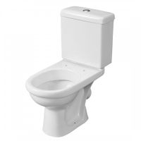 Унитаз-компакт "Визит" косой выпуск, с 1-режимной кнопочной арматурой и сиденьем п/п "Уклад". SANTE арт-1P4053S0000BF — фото 2, Напольные унитазы