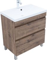 Тумба под раковину Aquanet Нота New 75 напольная, дуб веллингтон табак арт-00344142 — фото 11, Тумбы под раковину